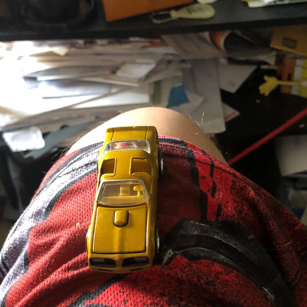 Gold Die-Cast Toy Car - Men's Accessory Accent